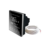 Терморегулятор сенсорный Warmlife HT17H3  по WiFi датчик воздуха 3,6кВт 16А черный картинка 